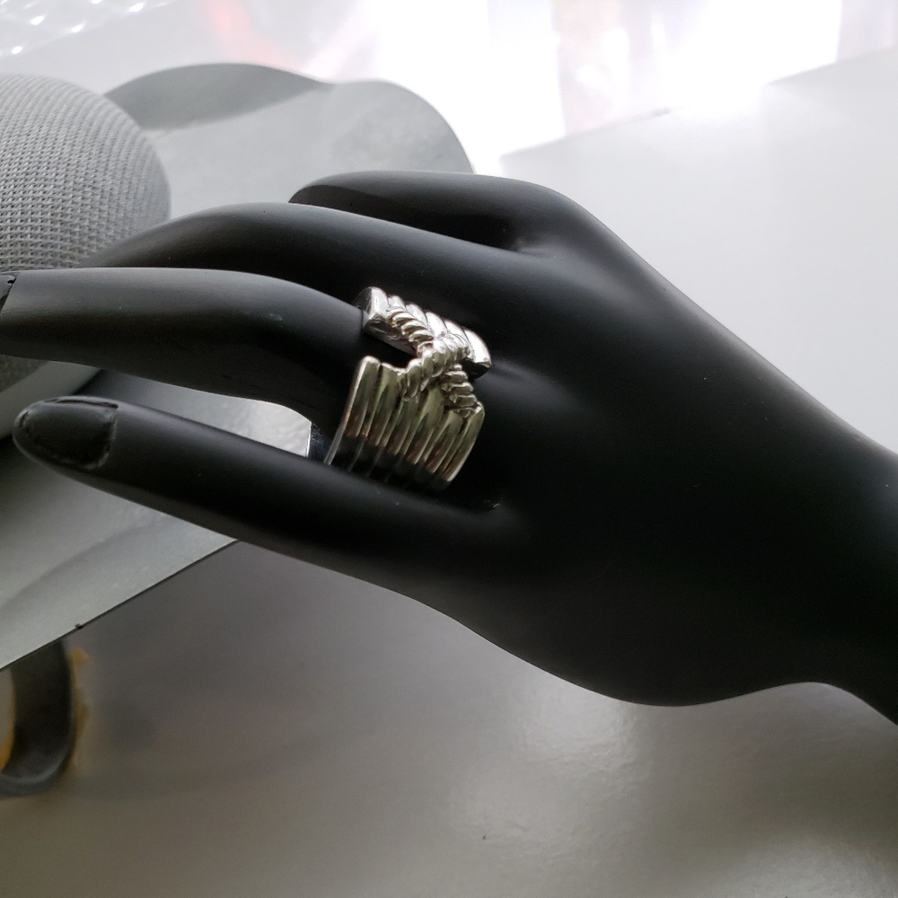 Nice Sterling Silver Cable Ring - image 1